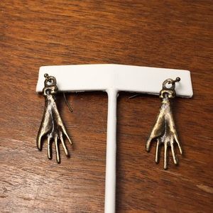 Hand dangle earrings